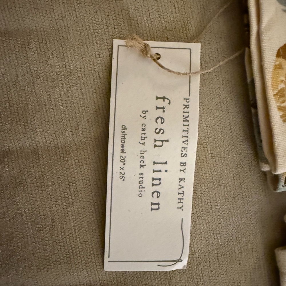 Primitive by Kathy Dish Towels- Dog Years - Picture 3 of 5